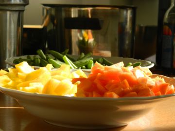 Frisches Gemüse für die Sportlerpfanne