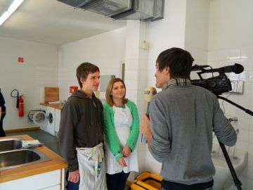 ...und beim professionellem Interview mit Marius Holzer